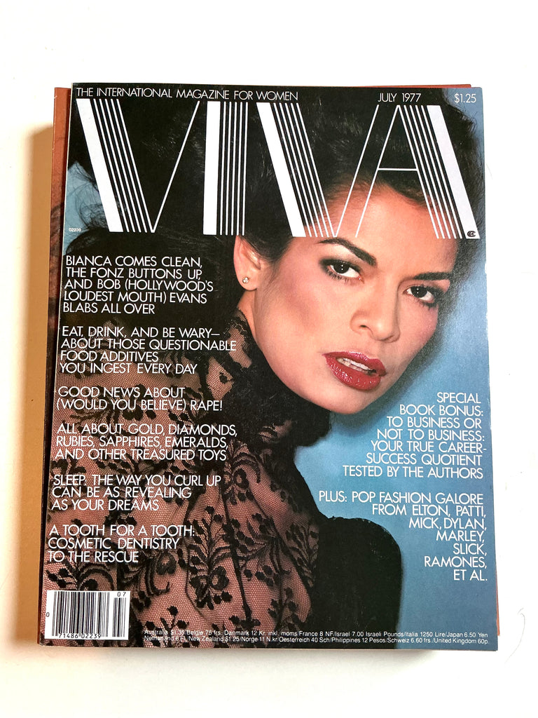 Viva magazine July 1977 anna Wintour chris von wangenheim bianca jagger