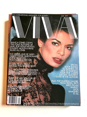 Viva magazine July 1977 anna Wintour chris von wangenheim bianca jagger