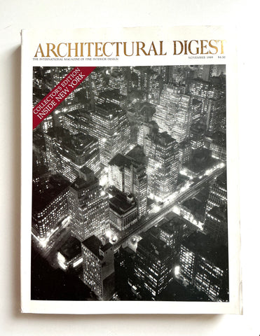 Architectural Digest November 1989 New York