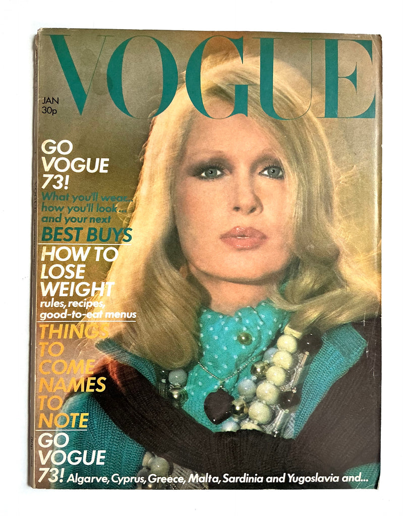 British Vogue  January 1973 anna piaggi