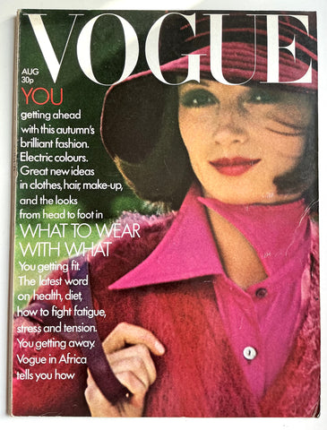 British Vogue August 1972 barry lategan