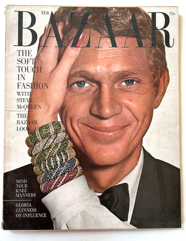 Harper's Bazaar February 1965 stee mcqueen