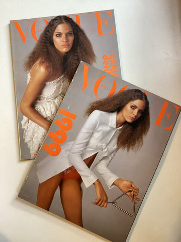 Vogue Italia Gennaio 1999 no. 582 + Supplement 'Cahiers des défiles'