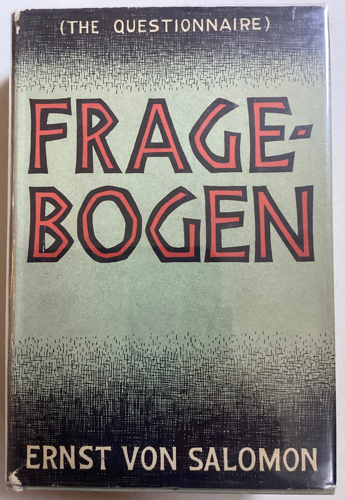 [Edward Gorey] Fragebogen (The Questionnaire) by Ernst von Salomon
