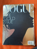 "The Gold Issue" UK Vogue December 2000