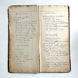 Old handwritten cookbook