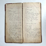 Old handwritten cookbook
