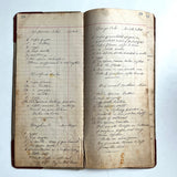 Old handwritten cookbook