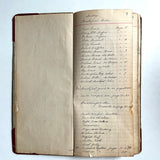 Old handwritten cookbook