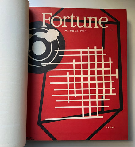 Bound volume of Fortune Magazine, Oct-Dec 1945