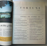 Bound volume of Fortune Magazine, Oct-Dec 1945