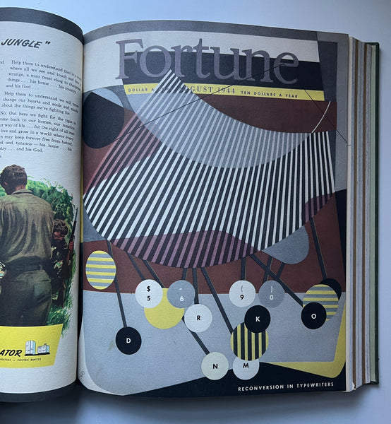 Bound volume of Fortune Magazine, July-Sep 1944 – High Valley Books