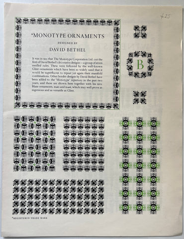 Monotype Ornaments