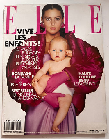 French Elle Magazine - 29 août 1988 - n.2225