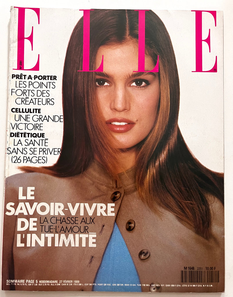 French Elle Magazine - 27 février 1989 - n.2251