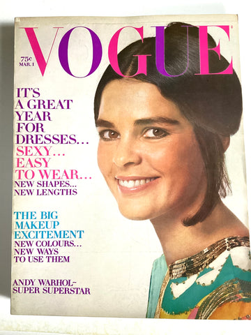 Vogue magazine March 1, 1970 ali mcgraw