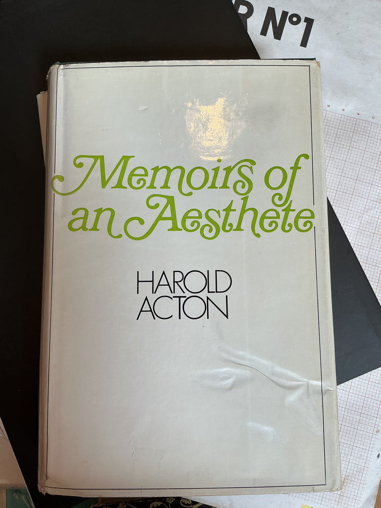 Memoirs of an Aesthete by Harold Acton