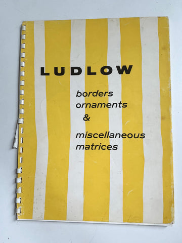 Ludlow Borders, Ornaments, & Miscellaneous Matrices