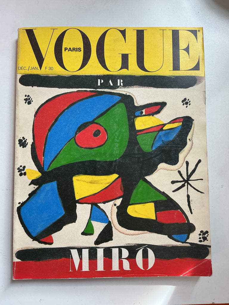 Vogue Paris par Miro Decembre 1979-Janvier 1980
