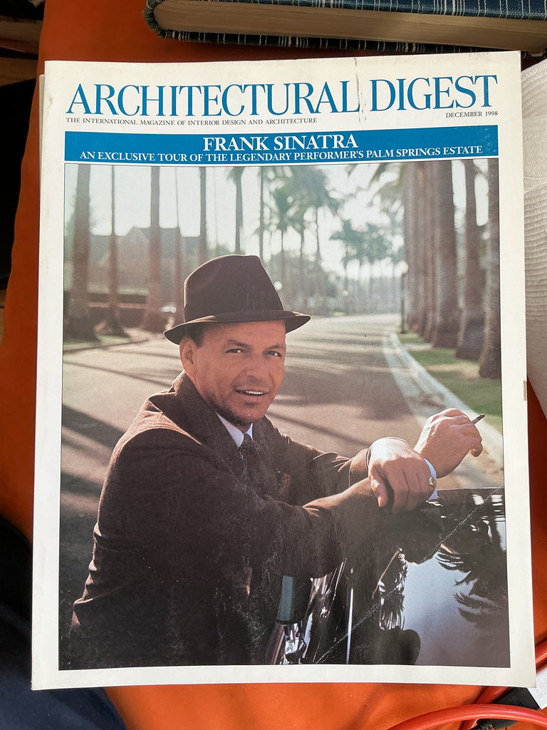 Architectural Digest December 1998 frank sinatra