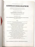 Gebrauchsgraphik magazine on International Advertising Art  August 1957
