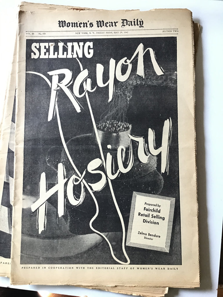 Women's Wear Daily : Selling Rayon Hosiery