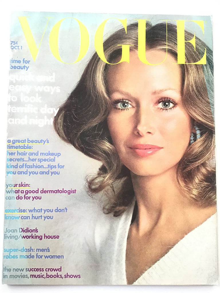 Vogue Magazine   October 1, 1972 (Joan Didion at home)