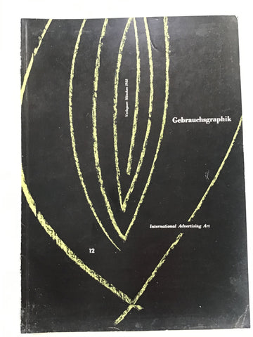 Gebrauchsgraphik magazine on International Advertising Art  12 /1955