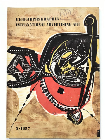 Gebrauchsgraphik magazine on International Advertising Art  1957