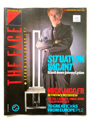 The Face Magazine December 1983 Johnny Lydon