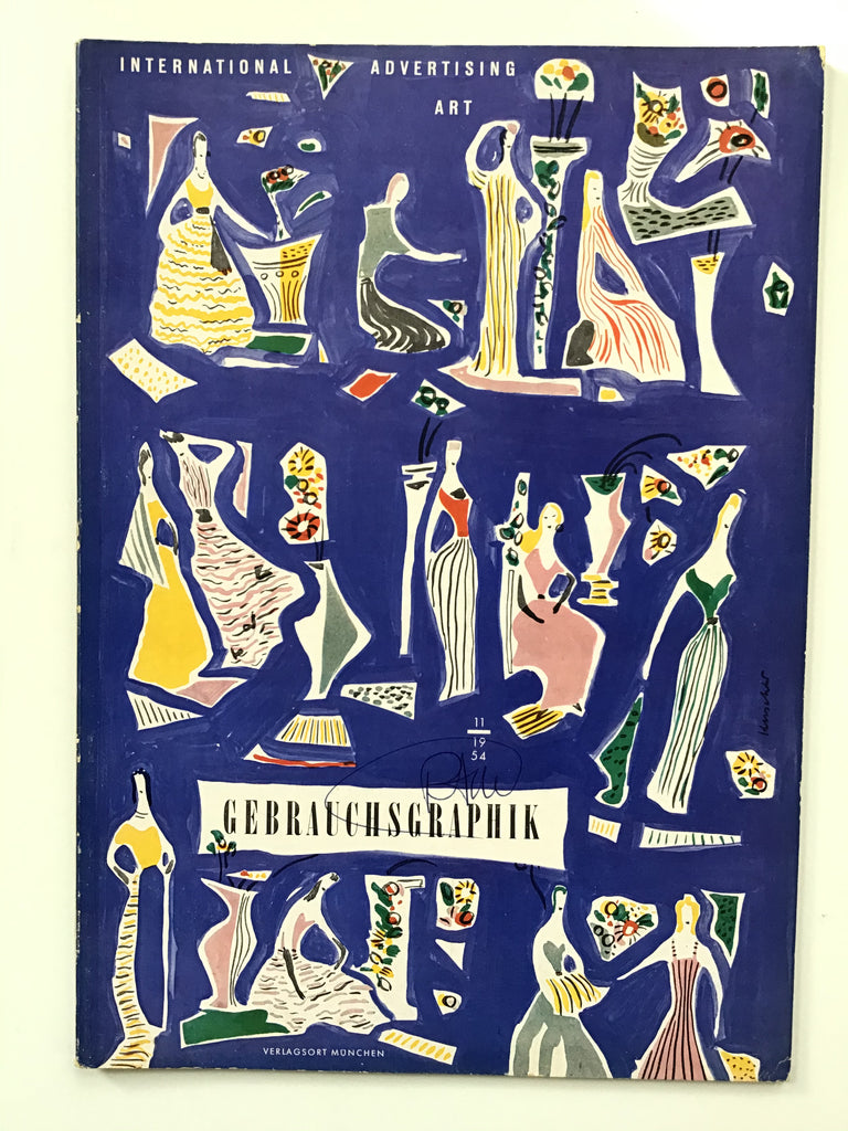 Gebrauchsgraphik magazine on International Advertising Art 11/1954