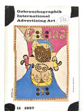 Gebrauchsgraphik magazine on International Advertising Art  1957 Saul Bass