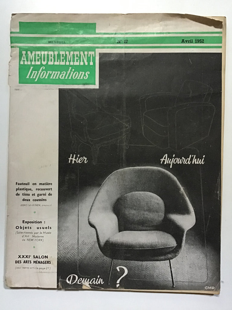 Ameublement Informations Avril 1952
