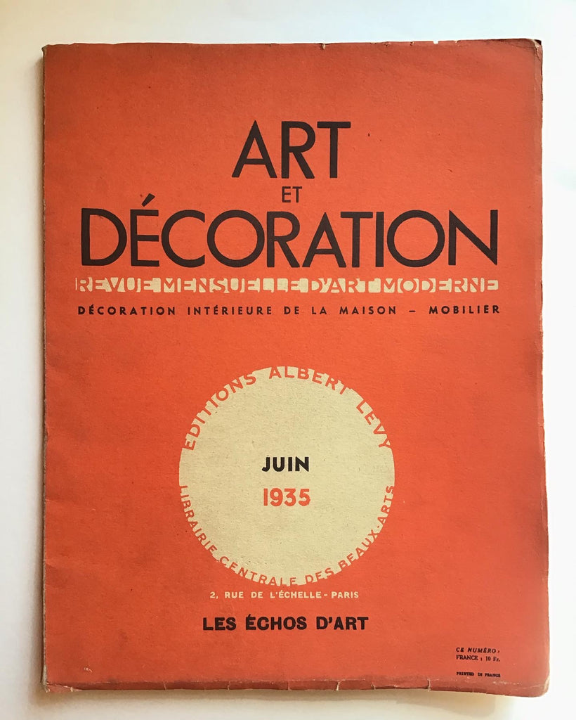 Art et Decoration Juin 1935
