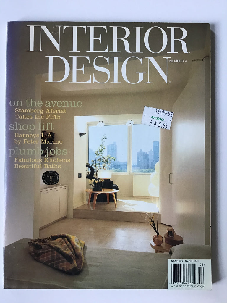 Interior Design March 1995 Peter MArino Barney's L. A. 