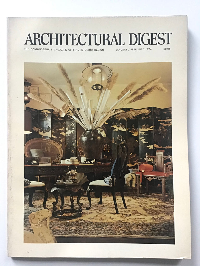 Architectural Digest January/ February 1974 bill blass penthouse