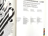 Gebrauchsgraphik magazine on International Advertising Art June 1969