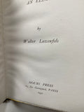 [Hours Press] Apollinaire by Walter Lowenfels
