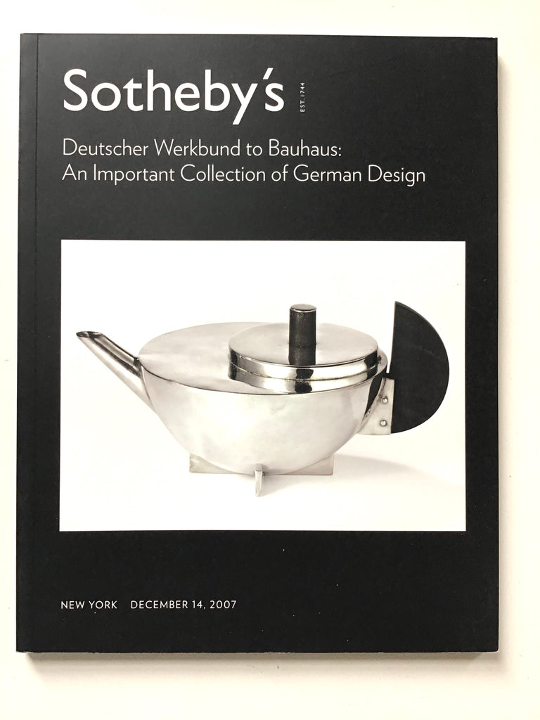 Deutscher Werkbund to Bauhaus : An Important Collection of German Design