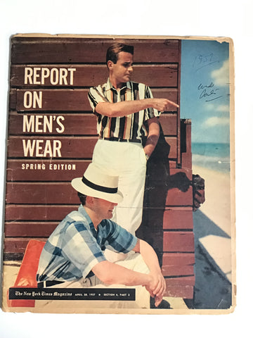Report on Men's Wear April 28, 1957