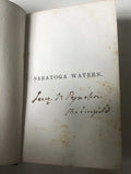 Saratoga Waters, or the Invalid at Saratoga