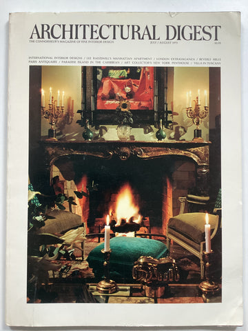 Architectural Digest July/August 1975 lee radziwill.