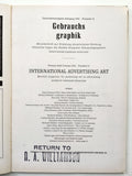 Gebrauchsgraphik magazine on International Advertising Art  November 1952