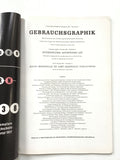Gebrauchsgraphik magazine on International Advertising Art  September 1957