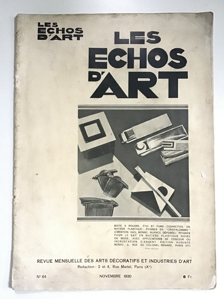 Les Echos d'Art Novembre 1930