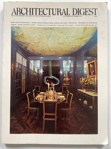 Architectural Digest November / December 1974 henri samuel