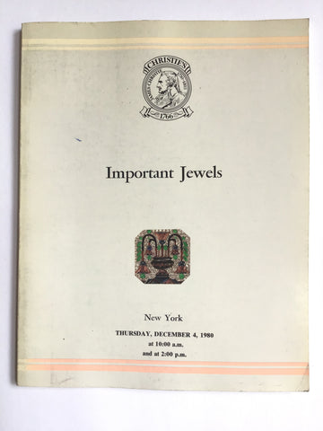 Marjorie Wiggin Prescott, Princess Emina Toussoun, the Trustees of the late Consuelo, Duchess of Manchester, the Estate of Margaret R. Phipps, Cassandra S. Brown, and Mrs Henry Davenport Important Jewels 1980