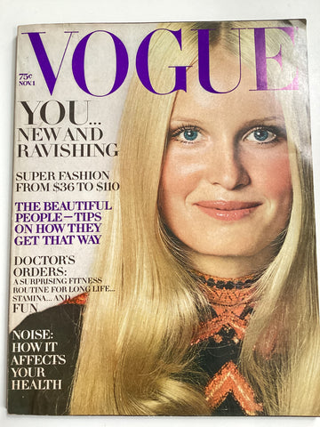 Vogue November 1, 1970 lauren hutton