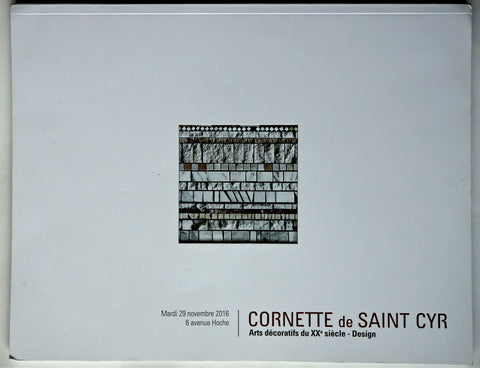 Cornette de Saint Cyr : Arts decoratifs du XXe Siecle - Design