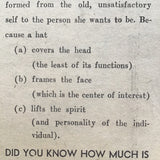 Women's Wear Daily : Selling Millinery